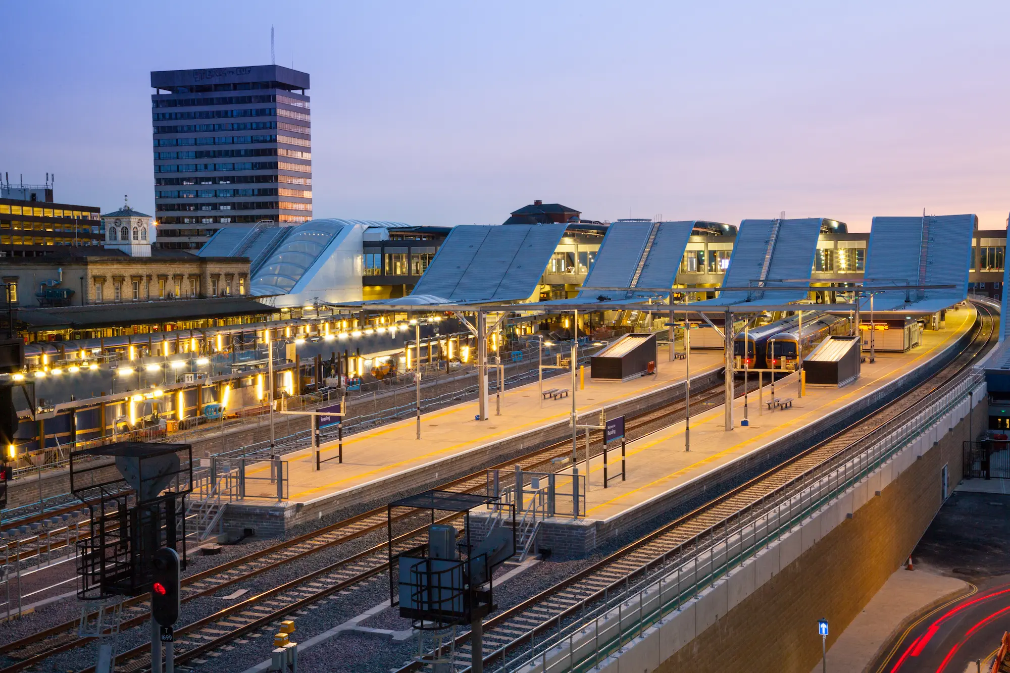New Reading Station from east looking west.