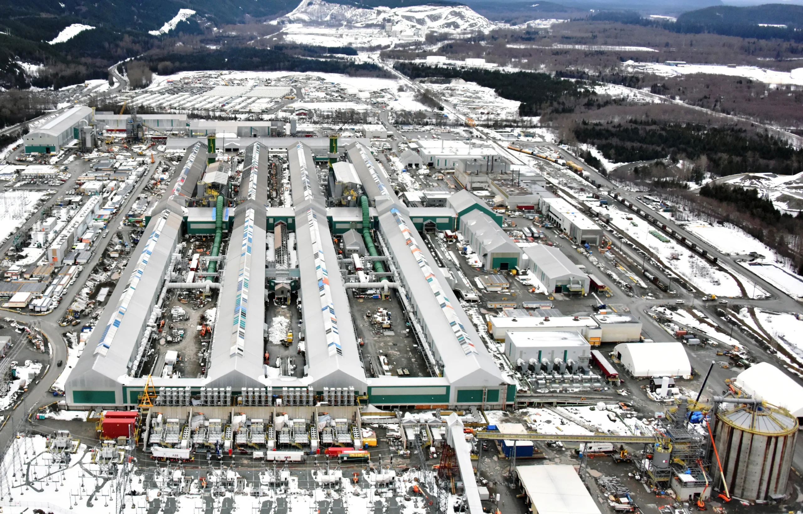 Kitimat Aluminum Smelter Modernization Aeriel View