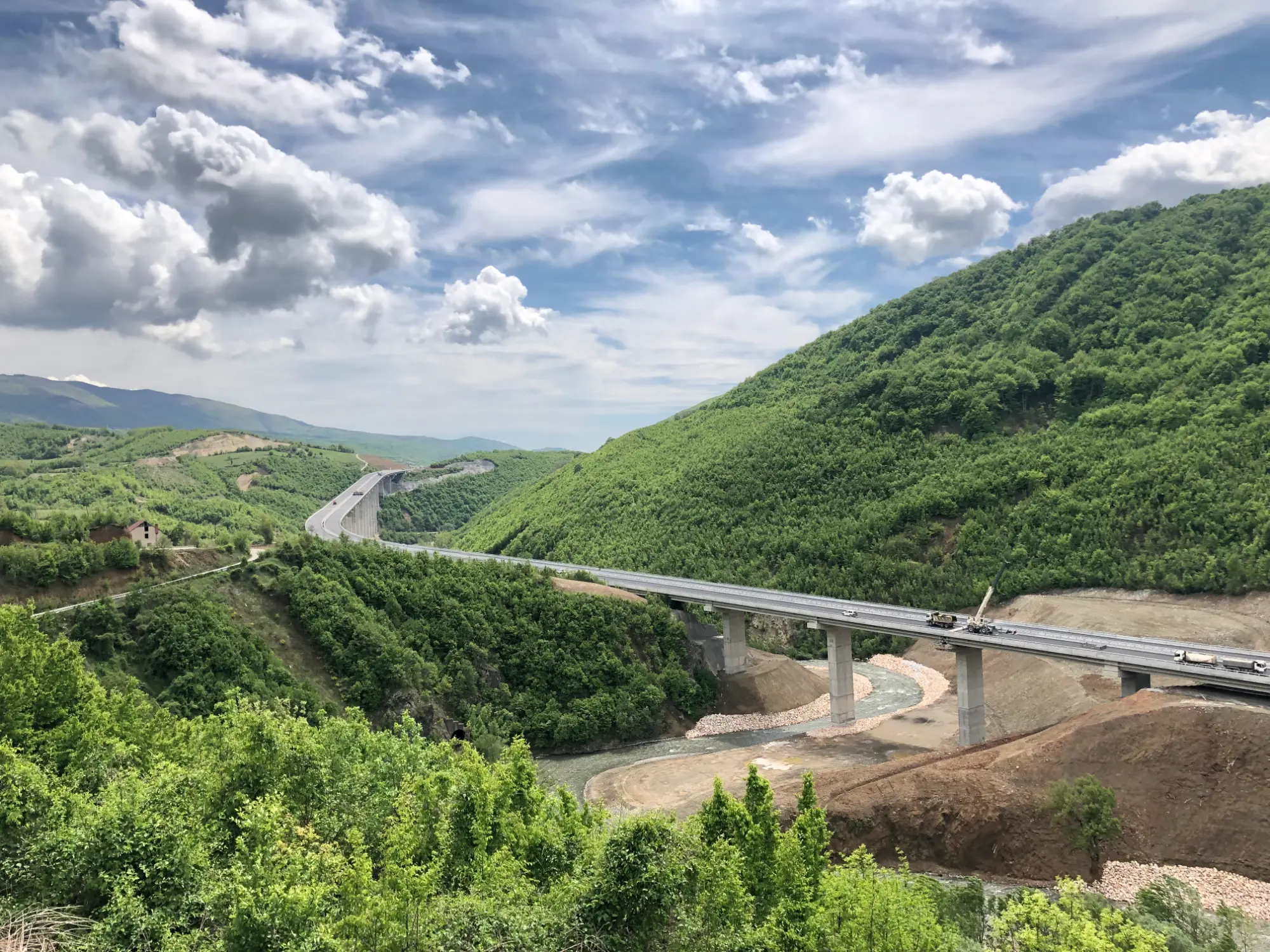 Kosovo Route 6 completion images - Ariel photography.